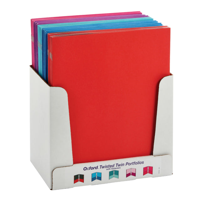 Twin Pocket Folders with Fasteners, Letter Size, Assorted, Pack of 50