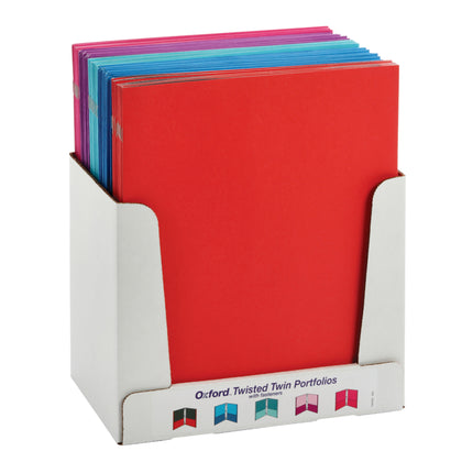 Twin Pocket Folders with Fasteners, Letter Size, Assorted, Each