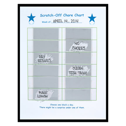 Rectangles Scratch Off Stickers, Pack of 180