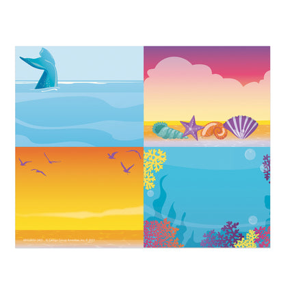 Seas The Day Name Tags