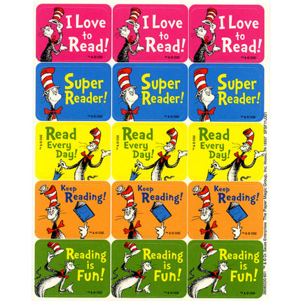 Cat in the Hat™ Reading Success Stickers, Pack of 120