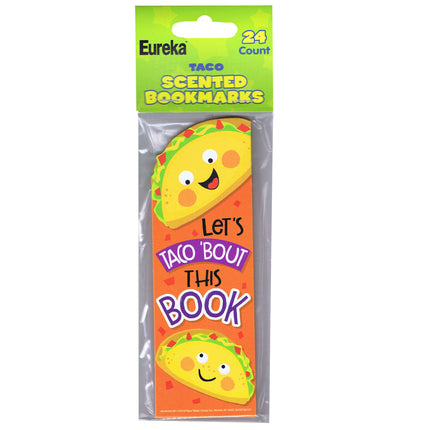 Taco Scented Bookmarks, Pack of 24