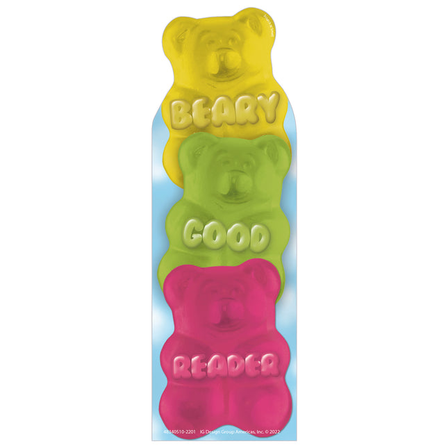 Beary Good Reader Gummy Bear Scented Bookmarks, Pack of 24