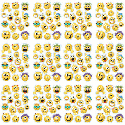 Emoticons Window Clings, 12 Sheets