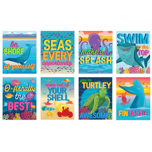Seas the Day Motivational Mini Posters