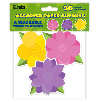 A Teachable Town Flowers Paper Cut-Outs