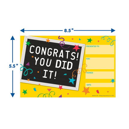 You Did It! Recognition Award, Pack of 36
