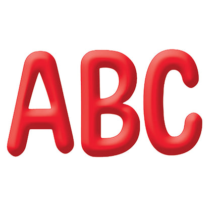 Solid Red 4in Deco Letters Color My World