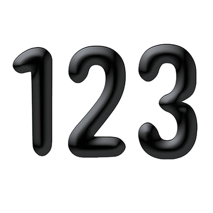Solid Black 4in Deco Letters Color My World
