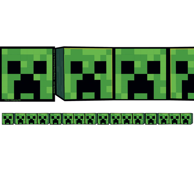 Minecraft Creeper Lineup Wide Trim