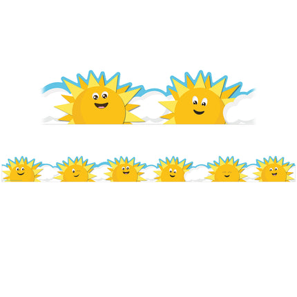 Growth Mindset Sun & Clouds Deco Trim® Extra Wide Die-Cut