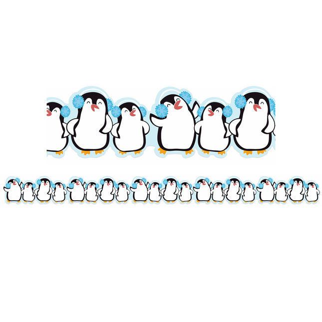 Winter Penguin Extra Wide Deco Trim