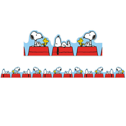 Peanuts Snoopy On Dog House Trim Extra Wide Die-cut