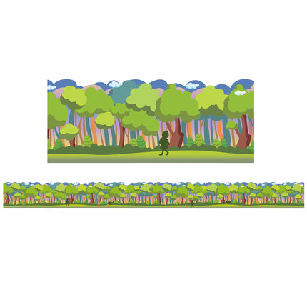 Once Upon A Dream Forest Trim Extra Wide Die-cut