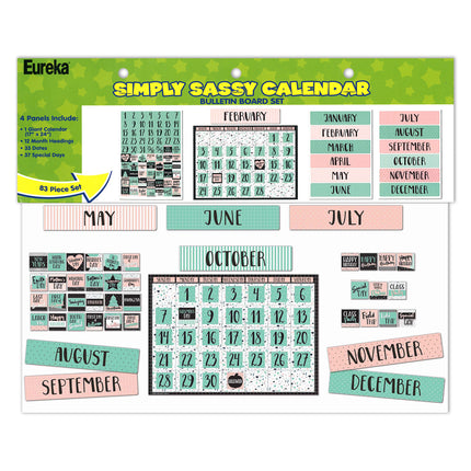 Simply Sassy Calendar Bulletin Board Set
