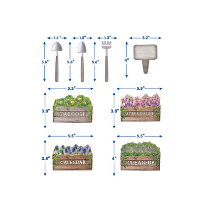 Curiosity Garden Class Jobs Mini Bulletin Board Set