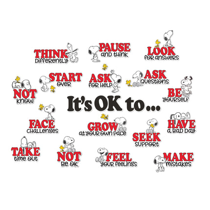 Peanuts® Snoopy It's Ok to... Bulletin Board Set
