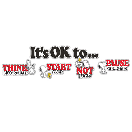 Peanuts® Snoopy It's Ok to... Bulletin Board Set