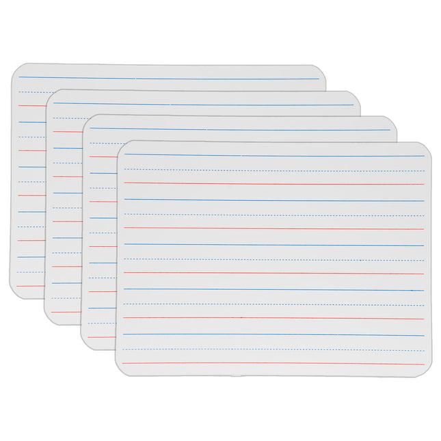 4pk 2sided 9x12 Ruled/dry Erase