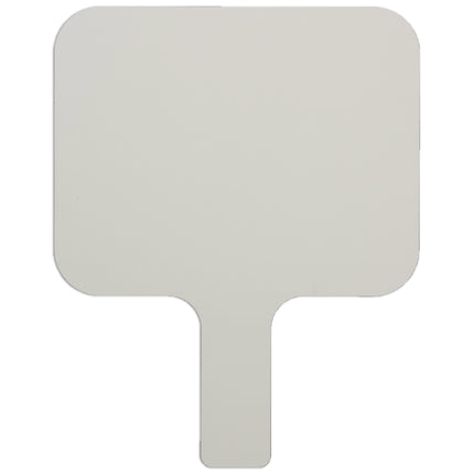 Single-Sided Rectangular Dry Erase Answer Paddle, 8" x 9.75", Single