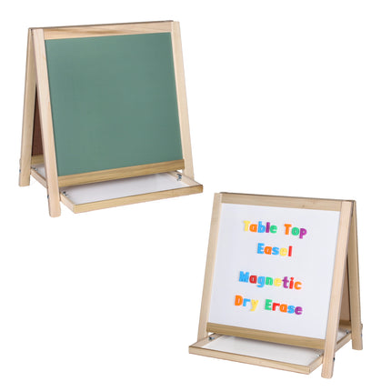 Magnetic Table Top Easel, Chalkboard/Whiteboard