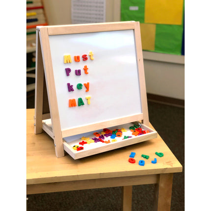 Magnetic Table Top Easel, Chalkboard/Whiteboard