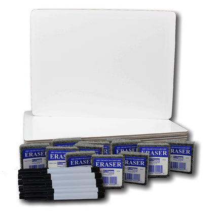 Magnetic Dry Erase Board 12pk Class Pack 9x12