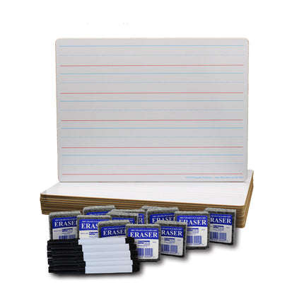 Red & Blue Ruled Board Pen 12pk