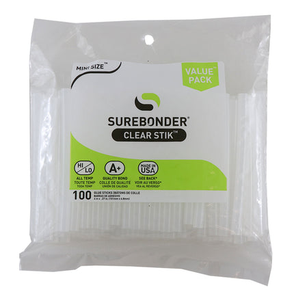 Mini Size 4" Clear Hot Glue Stick, Dual Temperature