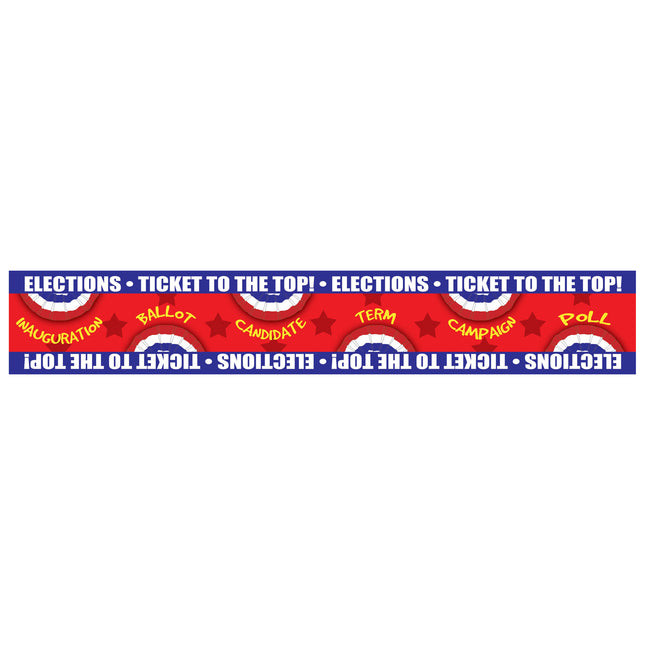 Ticket to the Top - Presidential Elections Bulletin Board Borders