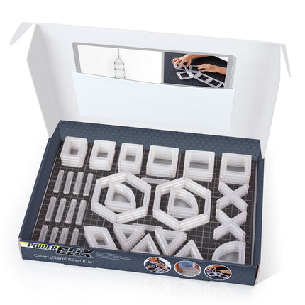PowerClix® Frames, Clear, Magnetic Building Set, 74 Pieces