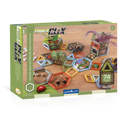 PowerClix® Frames, Natural, Magnetic Building Set, 75 Pieces