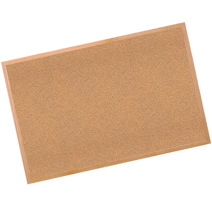 Natural Cork Bulletin Board with Wood Frame, 2'H x 3'W