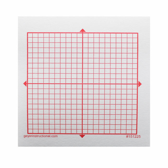 Graphing 3M Post-it® Notes, XY Axis, 20 x 20 Square Grid, 4 Pads