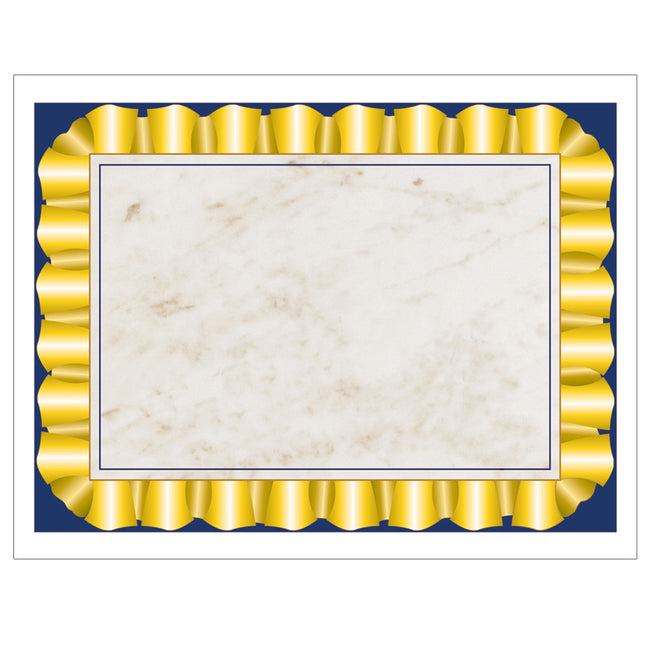 Gold Ribbon Border Paper, 8.5" x 11", Pack of 50