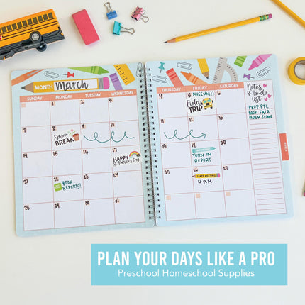 Colorful Undated Teacher Planner and Lesson Plan Book