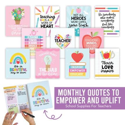 Colorful Undated Teacher Planner and Lesson Plan Book
