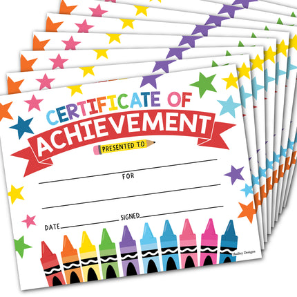 Colorful Preschool Diploma 25ct