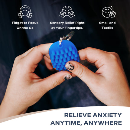 Fidget Keychain Blue