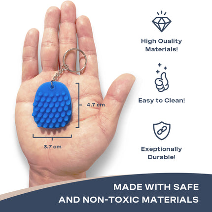 Fidget Keychain Blue