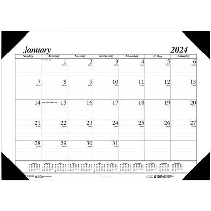 18.5x13in Monthly Desk Pad Calendar