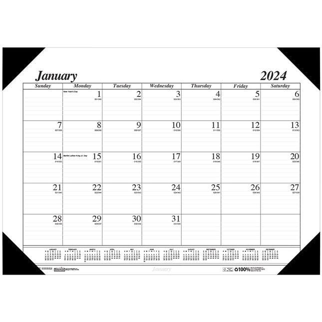 18.5x13in Monthly Desk Pad Calendar