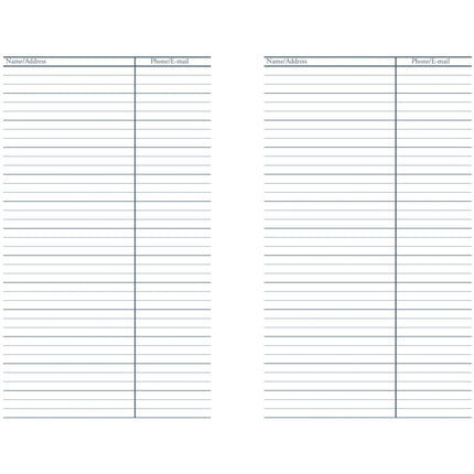 Recycled Daily Academic Calendar Planner Blue Cover