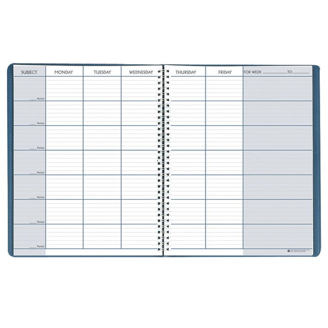 Teacher's Planner, 45 Weeks, Blue, 8-1/2" x 11"