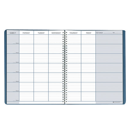 Teacher's Planner, 45 Weeks, Blue, 8-1/2" x 11"