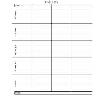 Lesson Planner Book