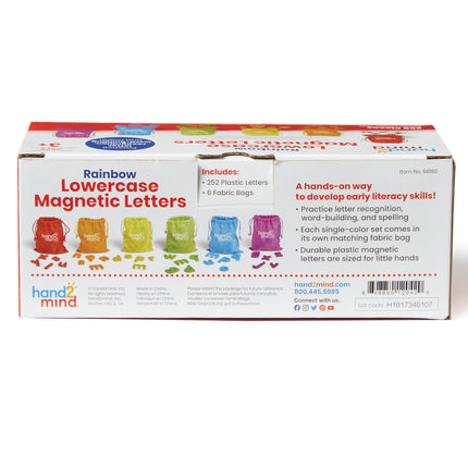 Rainbow Lowercase Magnetic Letters