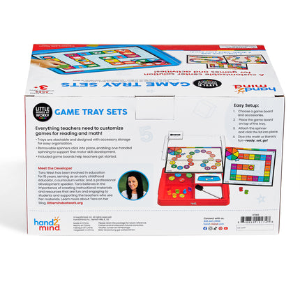 Little Minds at Work Reading & Math Game Tray Set