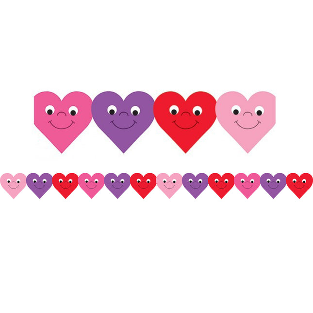 Happy Hearts Die-Cut Classroom Border