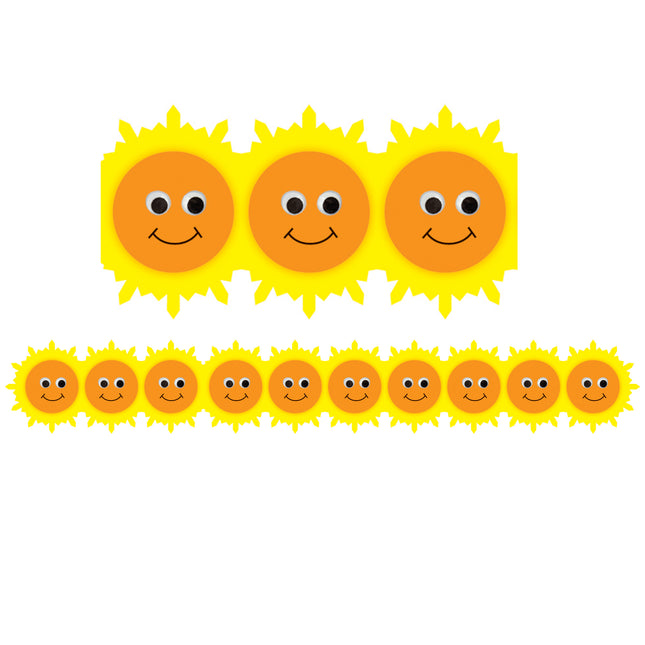Happy Sun Die Cut Border
